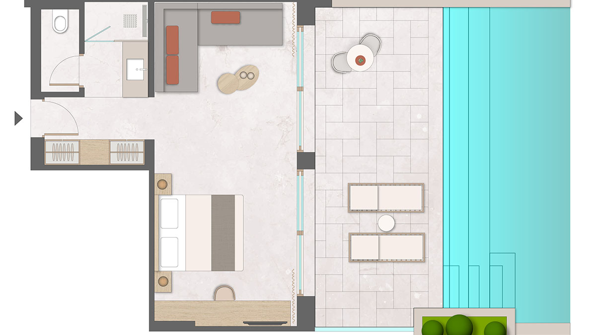 Junior Suite Panorama Private Pool Sea View